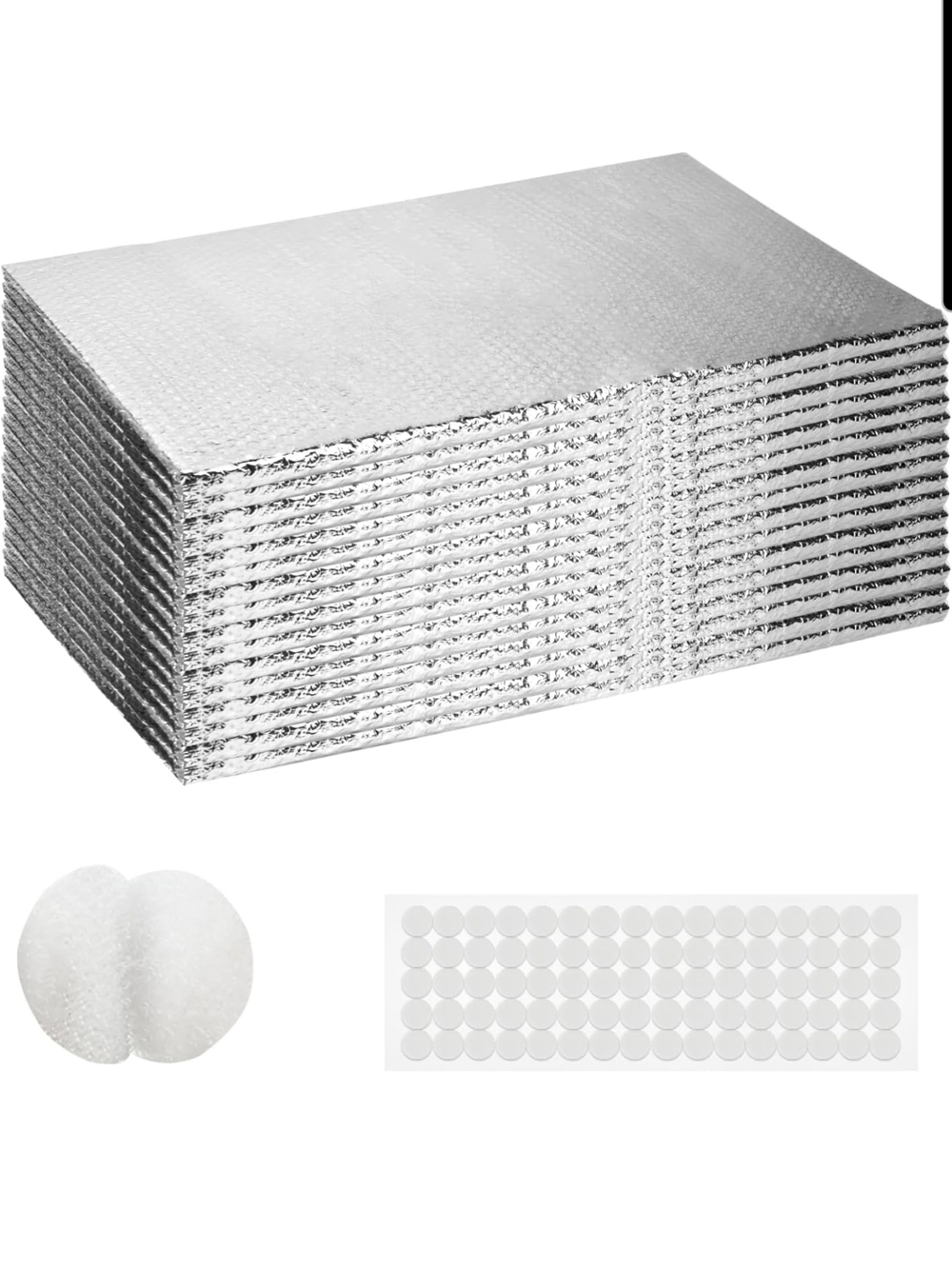 2 Car Garage Door Insulation Kit 16 Reflective Bubble Panels 23.6x47.2